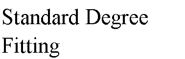 Text Box: Standard Degree Fitting